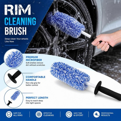 #ad 17quot; Car Wheel Brush For Rims Tire Seat Engine Wash Cleaning Auto Detailing Tool $5.90