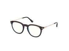 NEW TOM FORD FT5905-B 005 BLACK/CLEAR BLUE LIGHT BLOCK 49MM AUTHENTIC EYEGLASSES