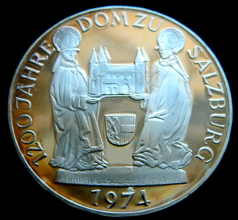 Austria 1974 50 Schilling Salzburg Cathedral.– Uncirculated BU!