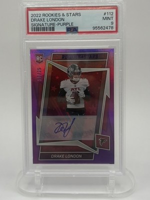2022 Panini Rookies & Stars - Rookies Drake London #112 Signatures /25 (AU, RC)