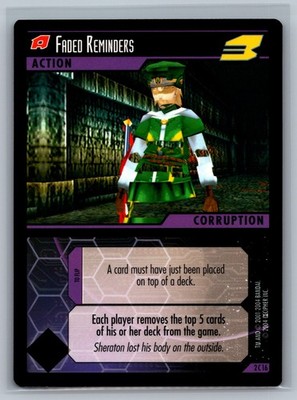 .hack ENEMY TCG 4x Faded Reminders #2C16 CCG DOT Distortion