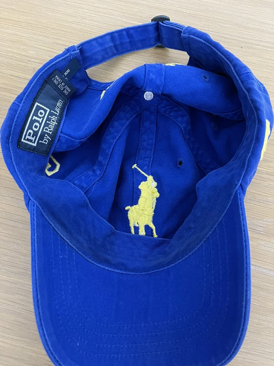 Polo Ralph Lauren Equestrian Blue Yellow Cap Gents RRL Rugby VtG 