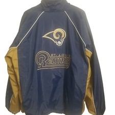 St. Louis Rams NFL Men's Full Zip Up Jacket Coat Mens XLarge XL VTG HTF