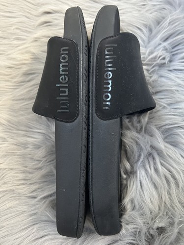NIB Lululemon Mens Rest feel Slide Sandals Neoprene Logo 7 Men 9 Women - Picture 2 of 6