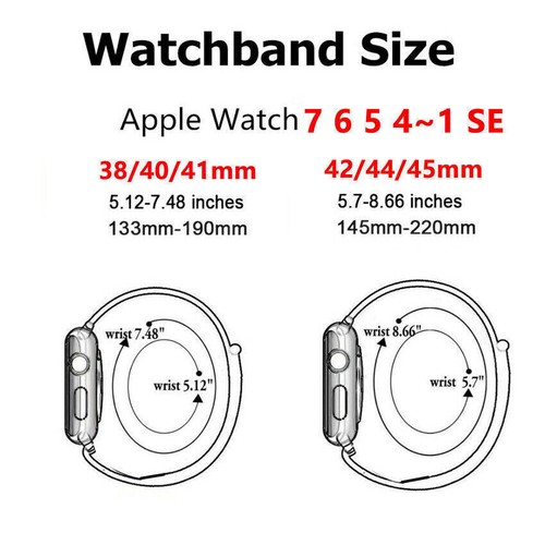 Per Apple Watch cinturino sportivo in nylon 38/40/42/44 mm iWatch Series 9 8 7 6 SE 5 - Foto 2 di 77