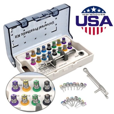 Universal Dental Implant Kit Screw Hand Driver kit Autoclavable Tool Box 15-70N
