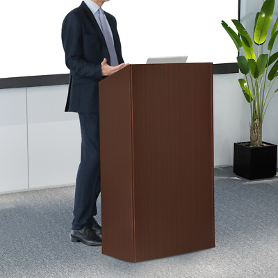Wood Podium Stand School Pre Lectern,Conference Debate Stand Laptop Table