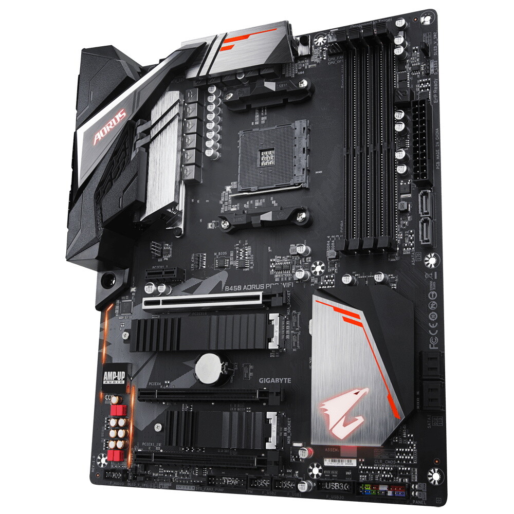 FOR Gigabyte B450 AORUS PRO WIFI Motherboard DVI+ AMD AM4 B450