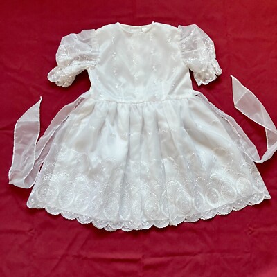 Vintage 1970s 1980s Little Princess First Holy Communion Dress Size 7 | eBay