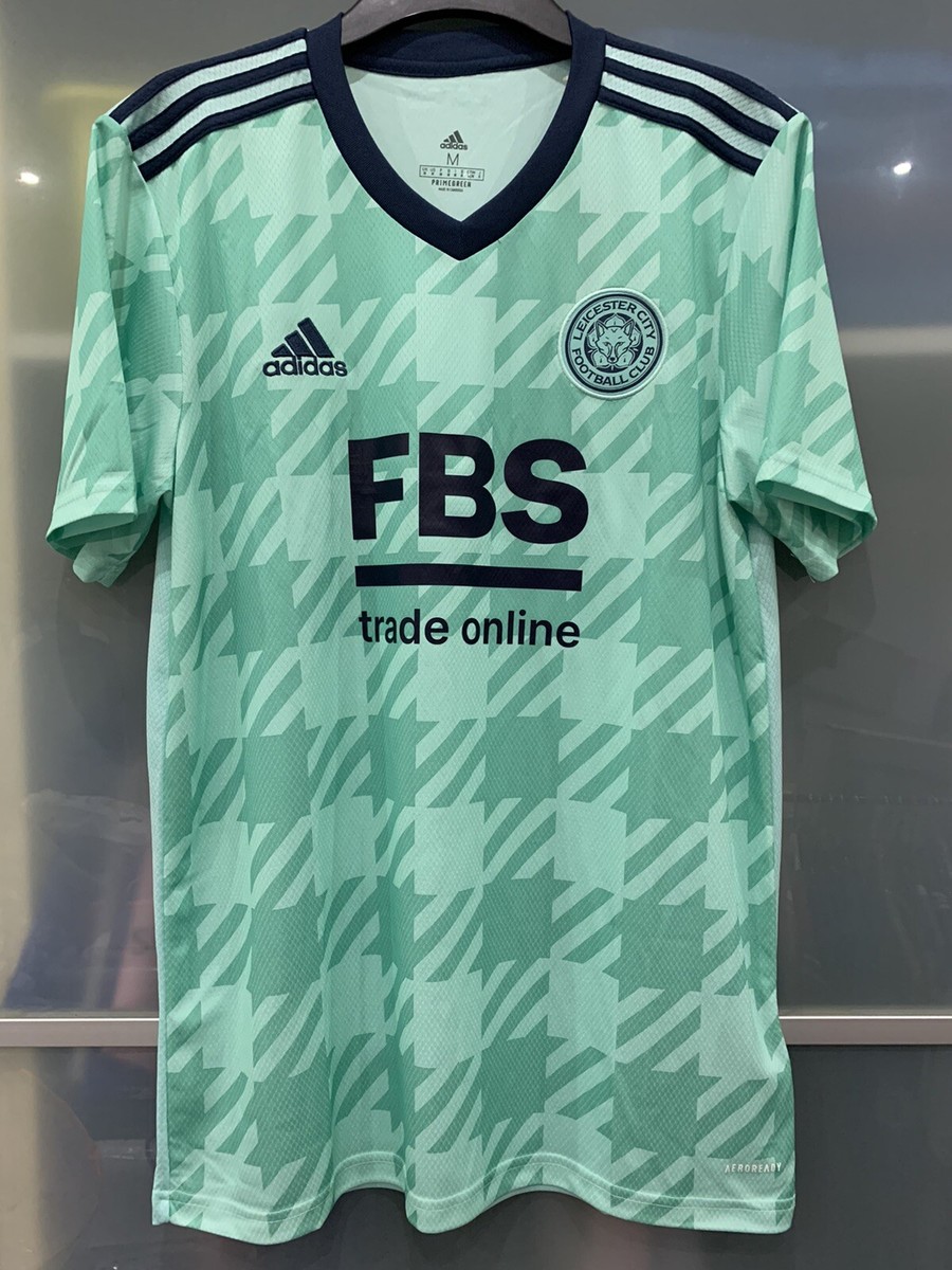 Official Adidas Leicester City 2021 22 Away M Mint Green Blue