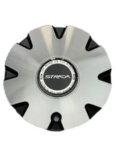 Strada Black And Machined Wheel Center Cap C-863-3 C-STRA-1