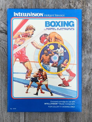 Intellivision Boxing  -  Box Only - Intelligent Television by Mattel Electronics