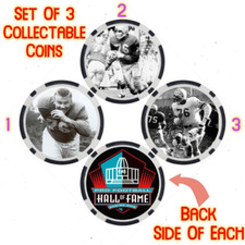 LOU CREEKMUR - PRO FOOTBALL HALL OF FAME - COLLECTABLE COIN SET