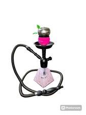 16" Pharaoh's Aztec Hookah Set, Cosmic Edition (Cotton Candy) With Apple Bowl
