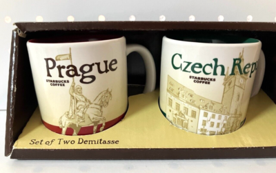 Starbucks mug 3oz 3点セット Prague Czech Republic Starbucks coffee MINI Mug Global Icon City