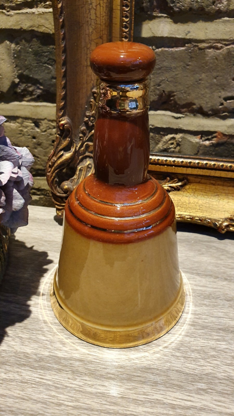 Wade Bells Old Scotch Whiskey Bottle Ceramic Bell Shape Vintage