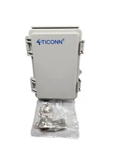 Ticonn Waterproof Junction Box ABS Plastic Electrical Box Weatherproof IP67