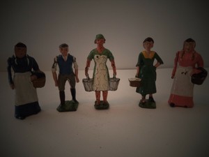vintage lead farm figures