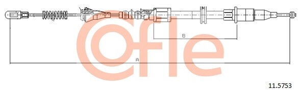 Cofle Handbremsseil Hinten, Links FüR Opel Oe 90538700-image