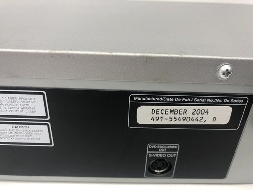 Reproductor combinado de DVD/VCR ZENITH XBV443 reproductor/grabadora VHS SIN CONTROL REMOTO - Probado - Imagen 12 de 12