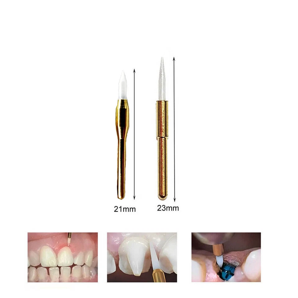 Recortadora de tejidos blandos de cerámica quirúrgica dental 21 mm + 23 mm para retracción gingival Foto 3 de 4
