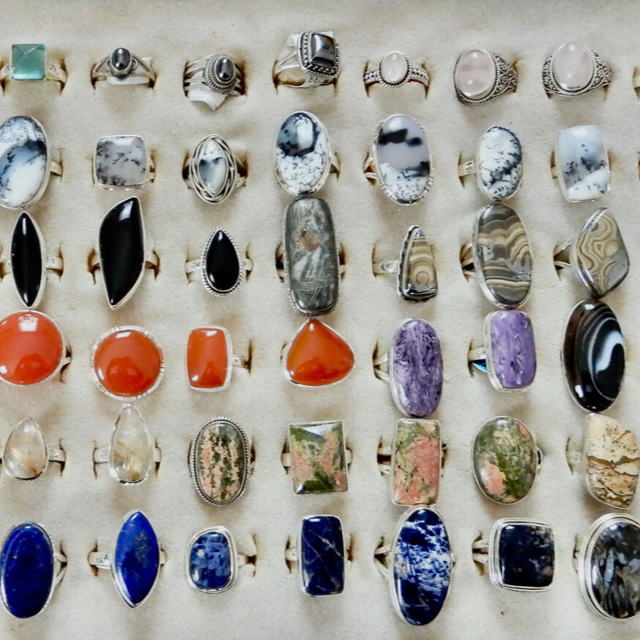 New Gemstone Rings Just In!