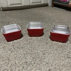 Vintage Pyrex Refrigerator Dish Small Red  501-B with Lids Set/3