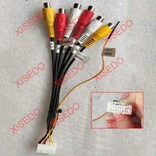 Car Audio Head Unit 20 Pin 6 Head For Android Stereo Wire Harness Kits Rca Cable
