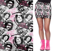 130447 Sex Pistols No Fun Tube Mini Skirt Sourpuss Punk Rock Queen UK X-Large XL