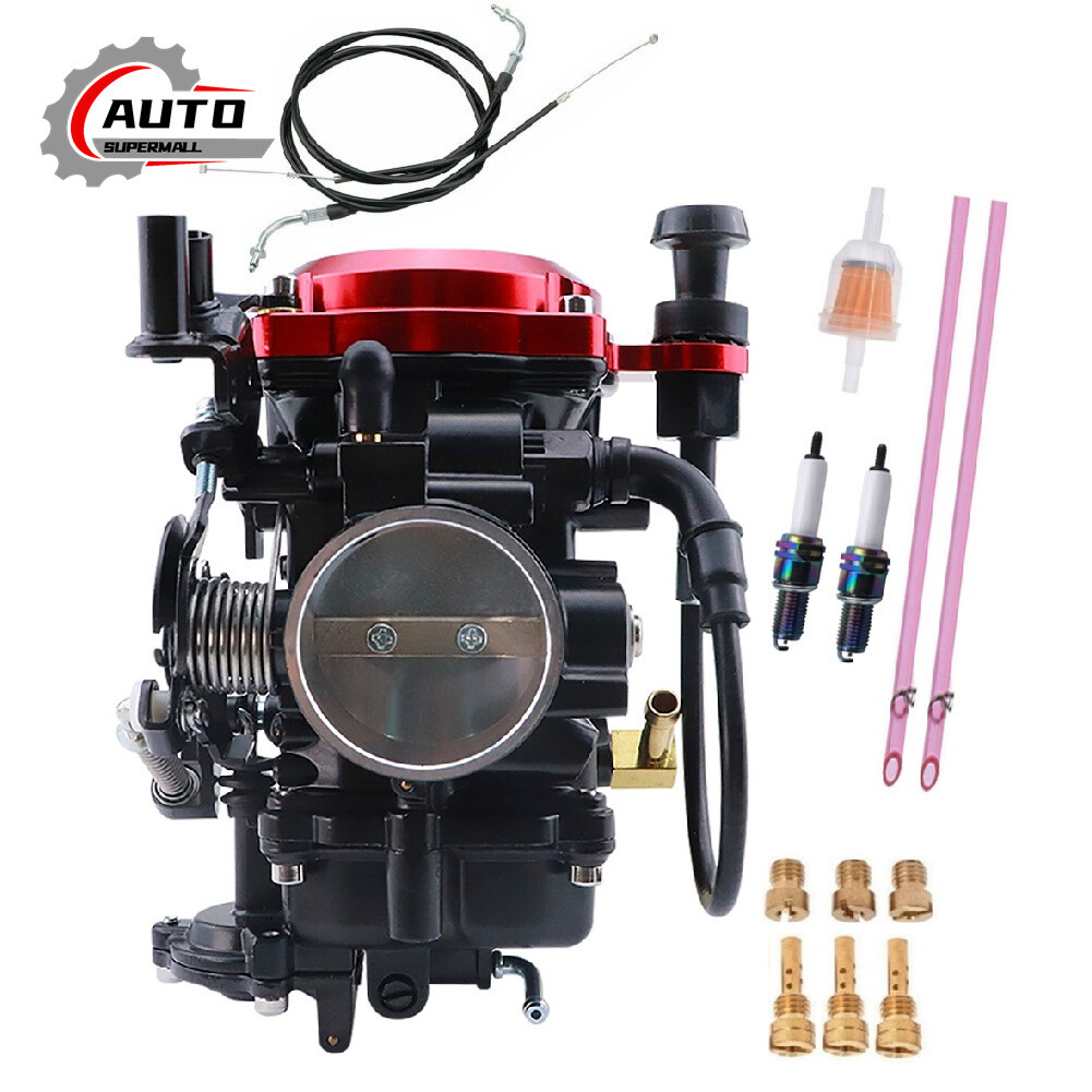 New Carburetor & 51'' Throttle Cable For Harley-Davidson Dyna & FXR 1988-2016