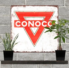 Conoco Gasoline Vintage Look Reproduction Advertising Metal Sign 12 x 12  60011