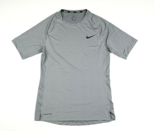 Nike Pro Dri-Fit Grey Short Sleeve Athletic Performance Shirt BV5631-984  Mens XL | eBay