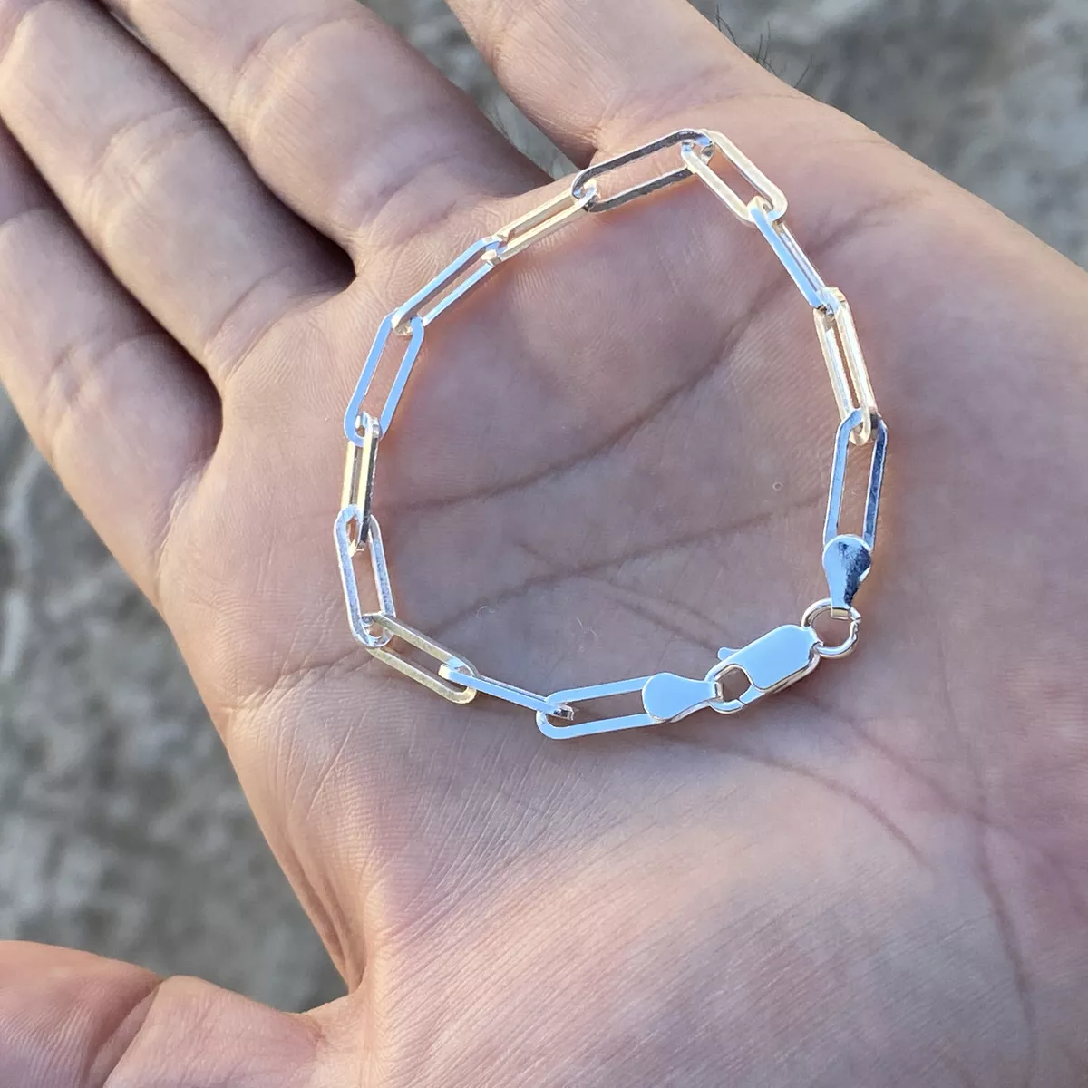 Off white paper clip bracelet deals