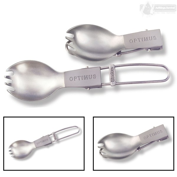 Optimus Titan Falt-Spork Ultraleicht 18G LöFfel Gabel Outdoor Camping Trekking-image