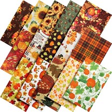 70 Pcs Assorted Cotton Fabric Squares 10x10 inches for Quilting Patchwork