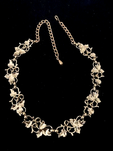 Collana Sarah Coventry 1958 semplice fantasia regolabile a 17 pollici chiusura a gancio - Foto 3 di 6