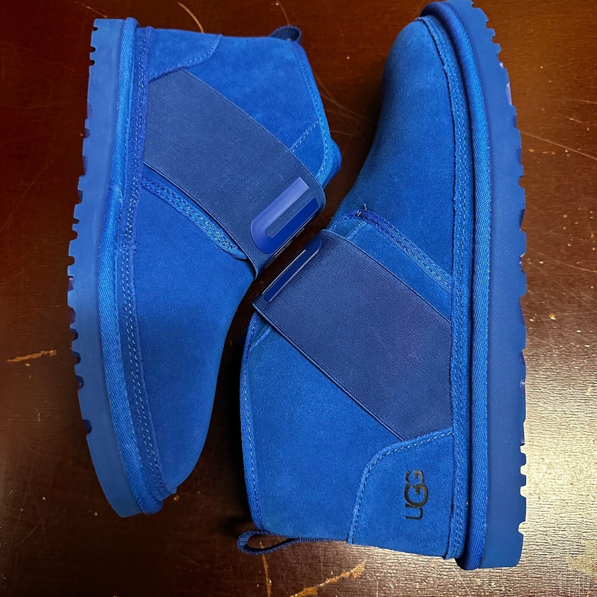 Ugg Mens Blue Neumel Mini 111939 Suede Pull On Ankle Winter Boots Size US 10 Ugg Mens Blue Neumel Mini 111939 Suede Pull On Ankle Winter  main image 2