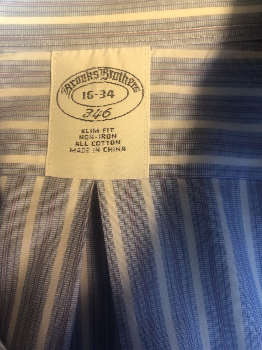 Brooks Brothers Oxford Shirt Mens 16 36 Slim French Cuff Blue