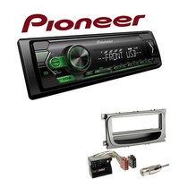Pioneer Autoradio Android USB AUX Mit Einbauset FüR Ford C-Max 2007-2010 Silber