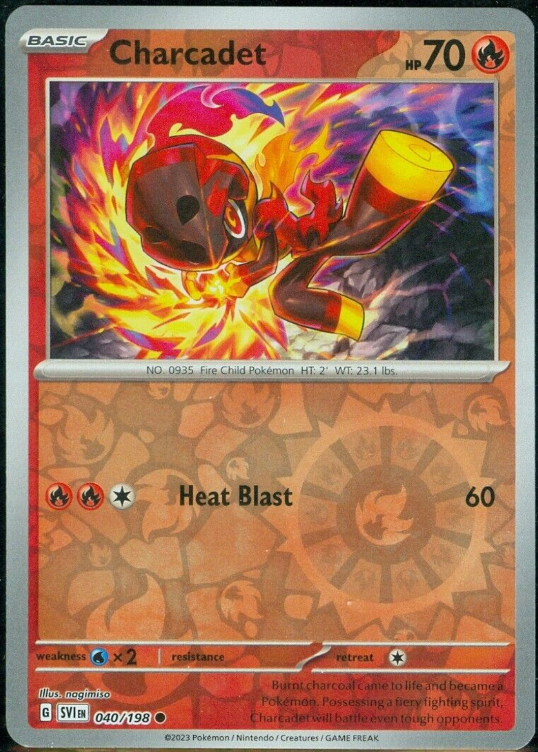 Pokémon - Charcadet 040/198 - Scarlet & Violet - Reverse Holo - NM/M