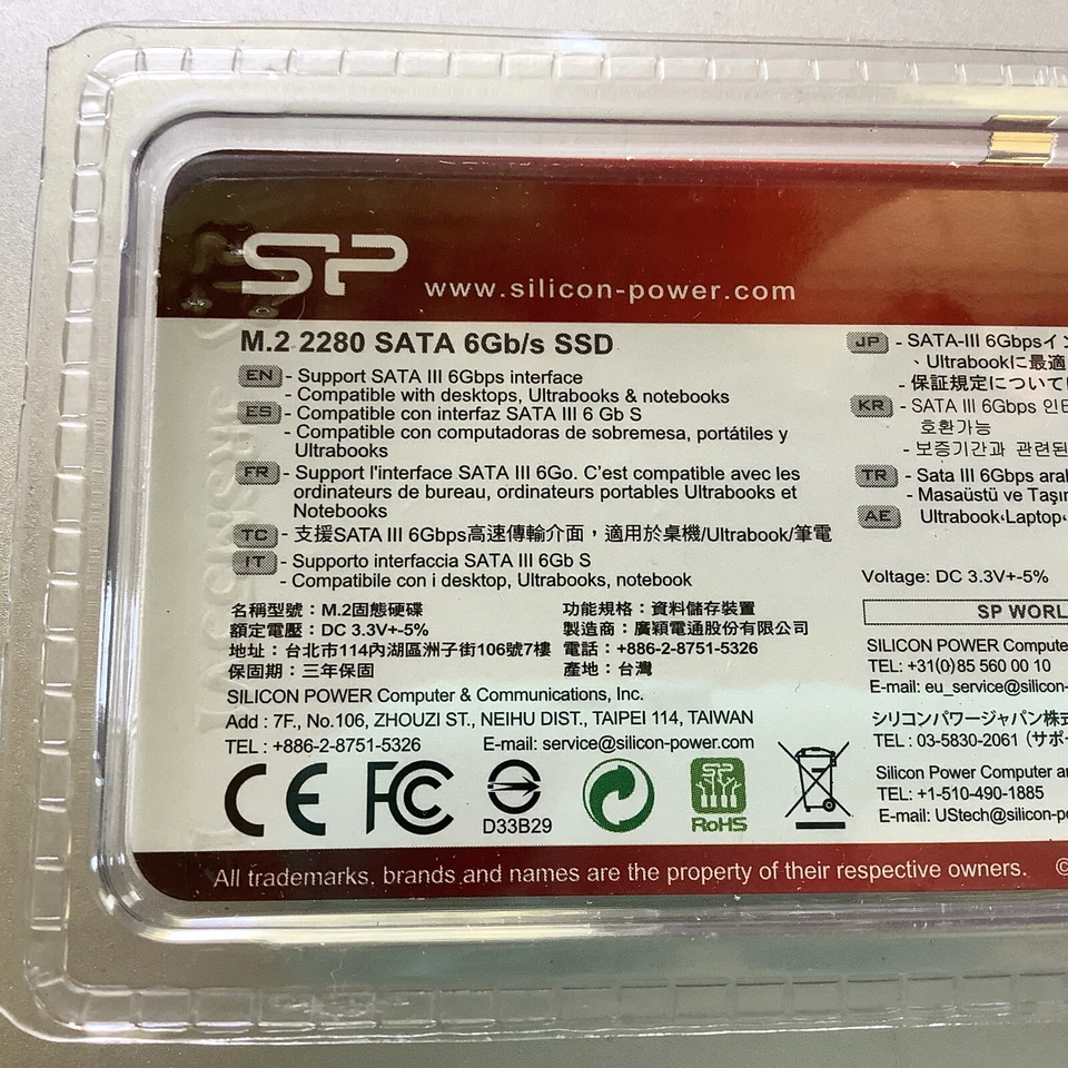 Silicon Power SATA III Solid state Drive M.2 2280 M55 120GB New - Image 4 of 4