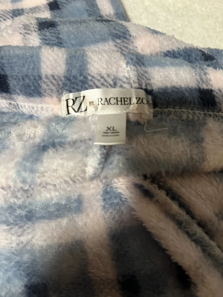 Lote de 2 calças de pelúcia femininas Rachel Zoe pacote com 2 lounge lã tamanho XL - Imagem 2 de 4