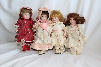 Lot of Four (4) Vintage 1950s Duchess Dolls/ Storybook/Hollywood Dolls 8  Composition/Bisque Dolls