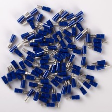 New 100pcs 16-14 Gauge Female .110 1/8 Nylon Quick Disconnect Crimp Terminal