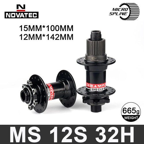 Novatec 32 Holes Micro Spline Hub MS MTB 12 Speed Quick Release Boost Hubs Bike - Picture 19 of 25