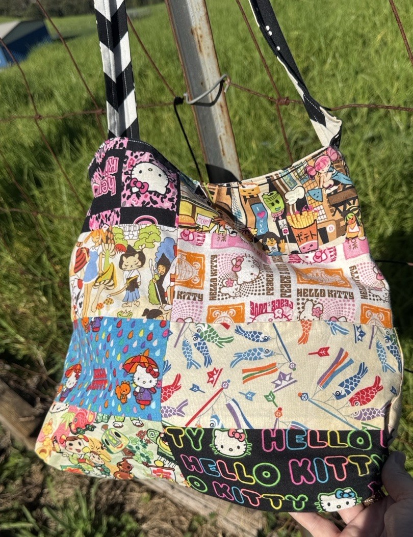 Hello Kitty Tokidoki patchwork reversible sible l… - image 2