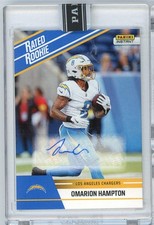 2025 Panini Instant NFL Omarion Hampton #16 Rated Retro Rookie Auto /99 RC Card