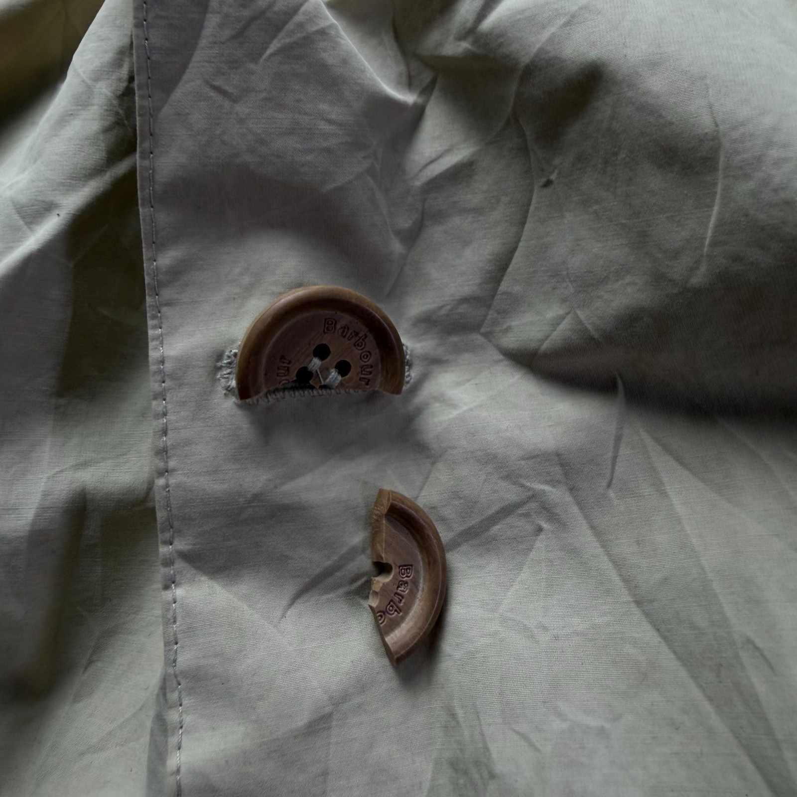 Vtg 90s Barbour Cream Breathables Trench Coat L Rare Archival Grail image 10