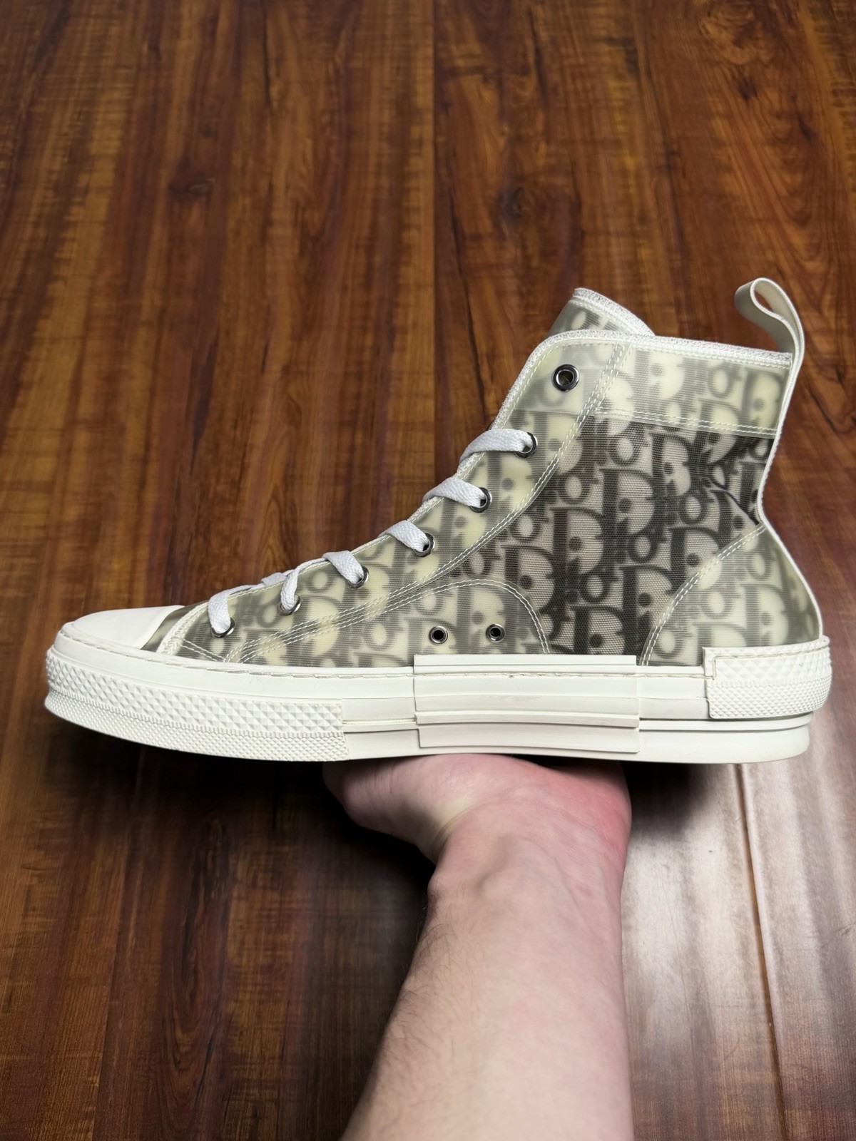 Dior B23 x Shawn Stussy Oblique Bee White Black Mens Sneakers - Size 45D 12US thumbnail 5