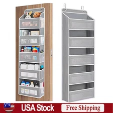 Over The Door Organizer Storage, 5 Shelf Hanging Door Organizer with 5 Pockets